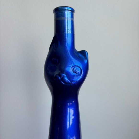 2003 Qualitätswein Moselland Blue Happy Cat Wine Bottle - Picture 6 of 11